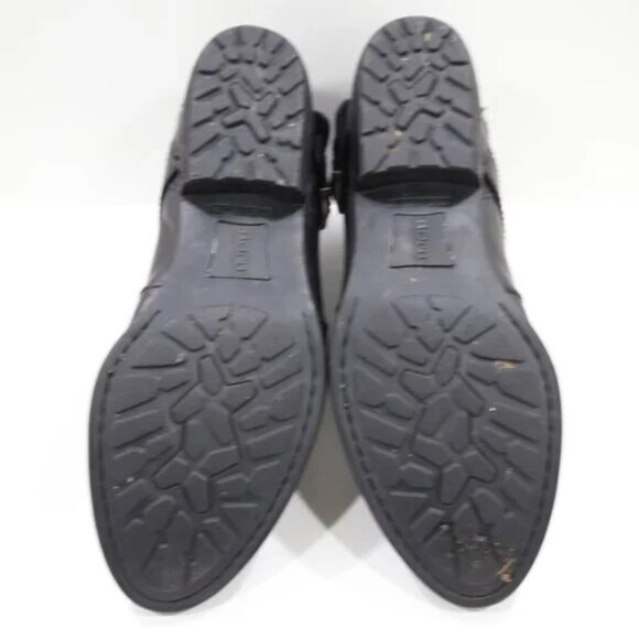 Born Moringa Black Leather Buckle Moto Boots - Women's 8.5 - Picture 7 of 7